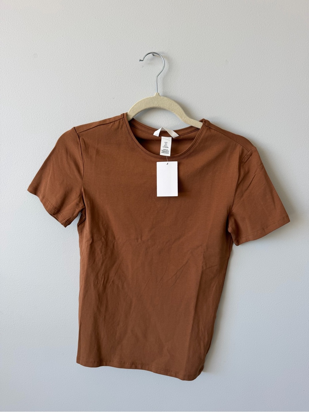 H&M Women's Crew Neck Tee - Brown